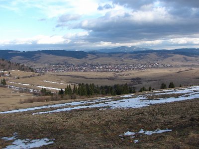 Pohľad na obec Hruštín